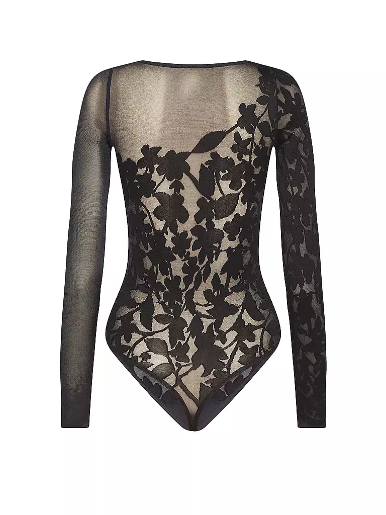 WOLFORD Body GRAPHIC FLOWER deep night/black schwarz
