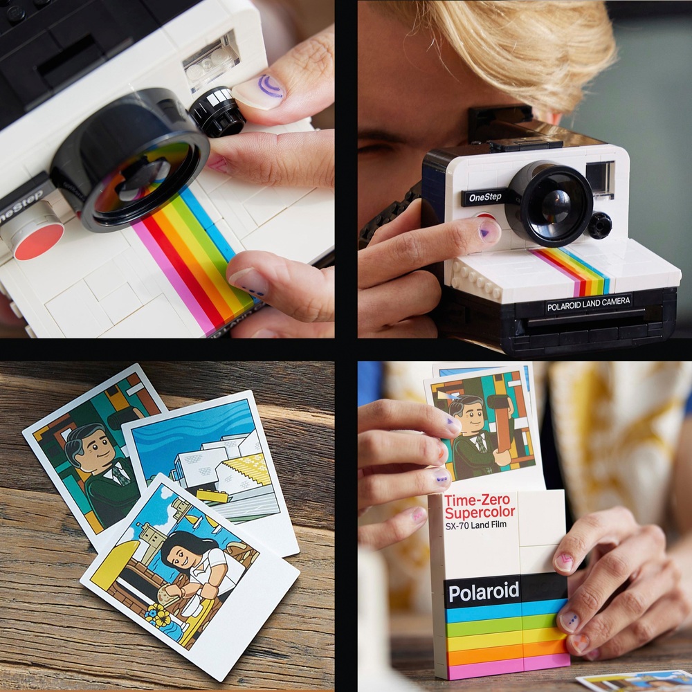 LEGO Ideas 21345 Polaroid OneStep SX-70 Kamera-Set für Erwachsene