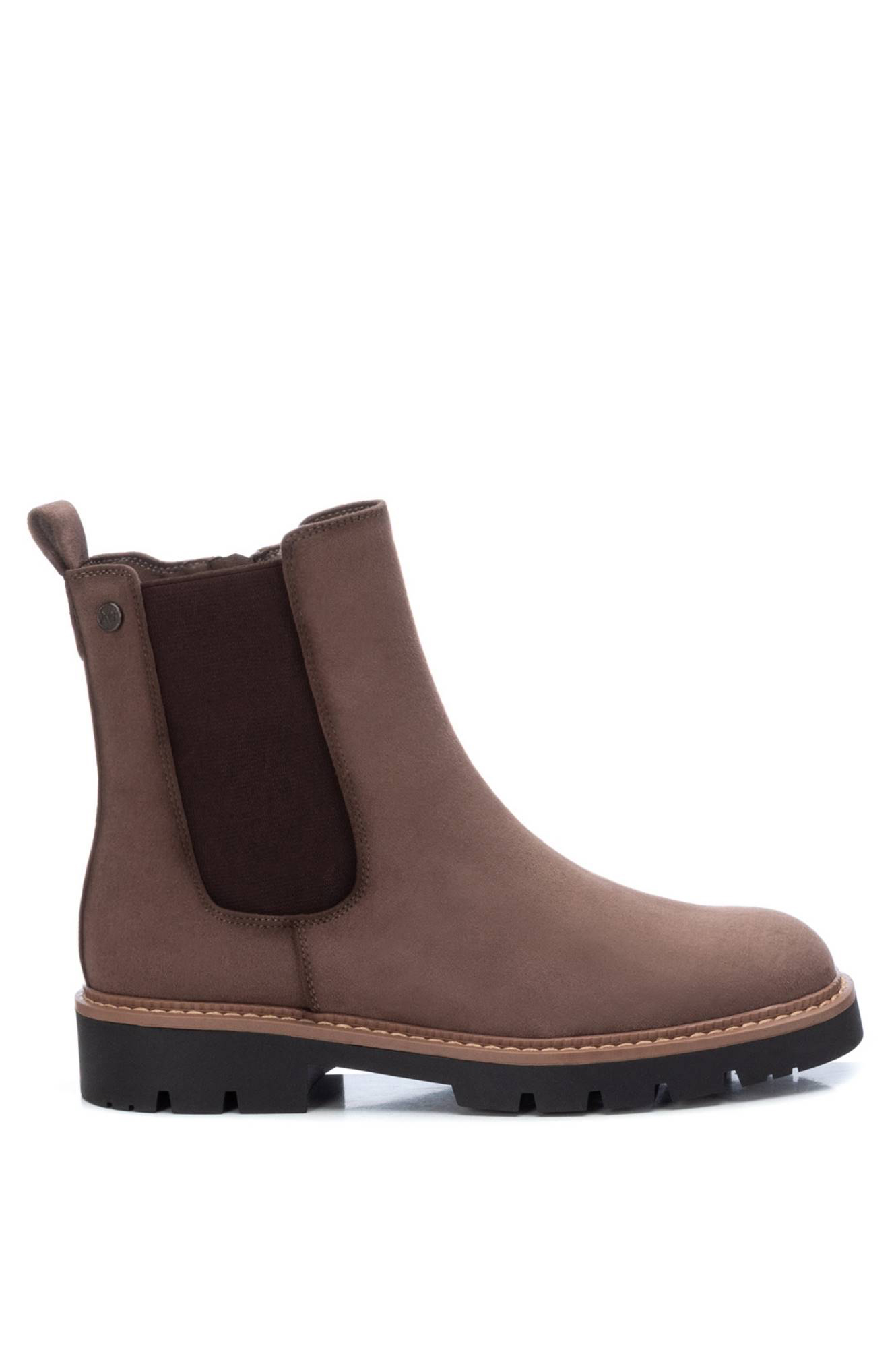 Botas de camurça femininas até o tornozelo