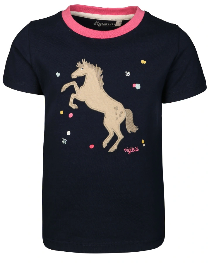 T-Shirt MINI – SPARKLING PONY in dunkelblau