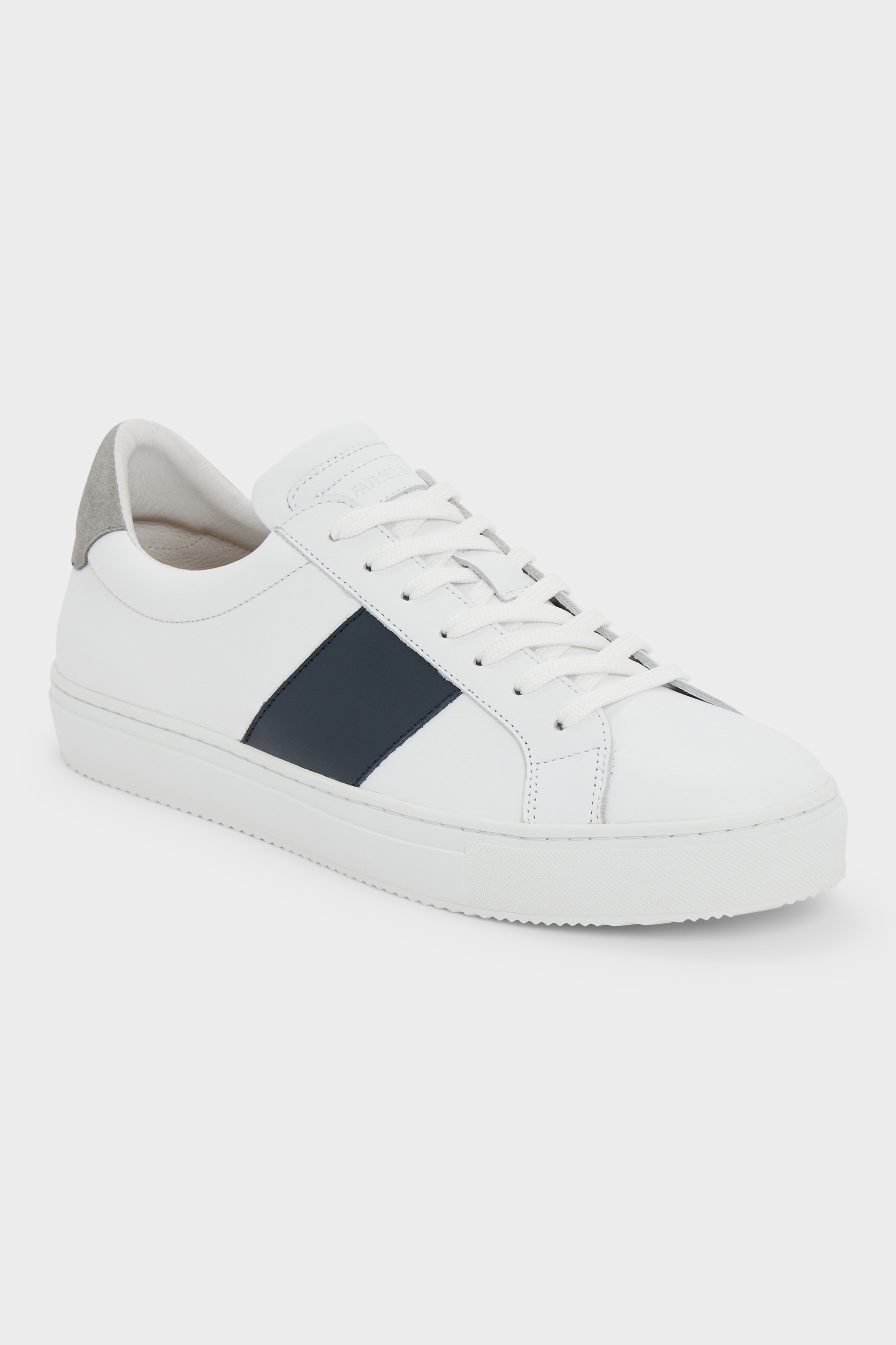 Baskets basses en cuir blanc