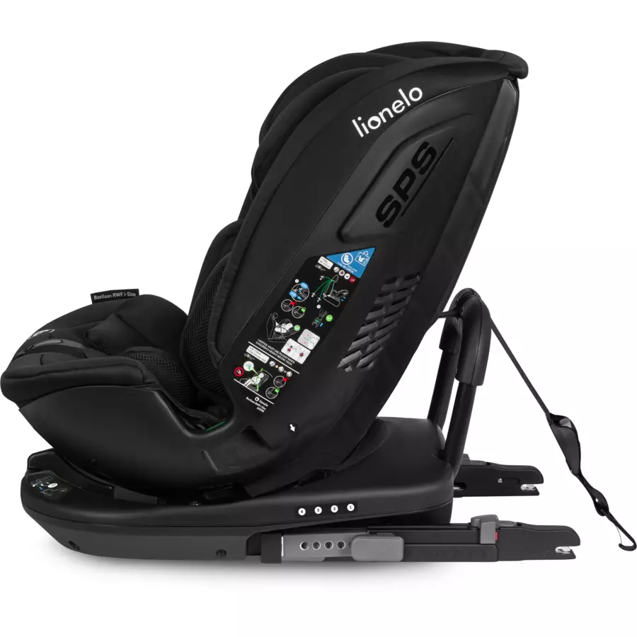 lionelo Reboarder Bastiaan RWF i-Size Black Carbon