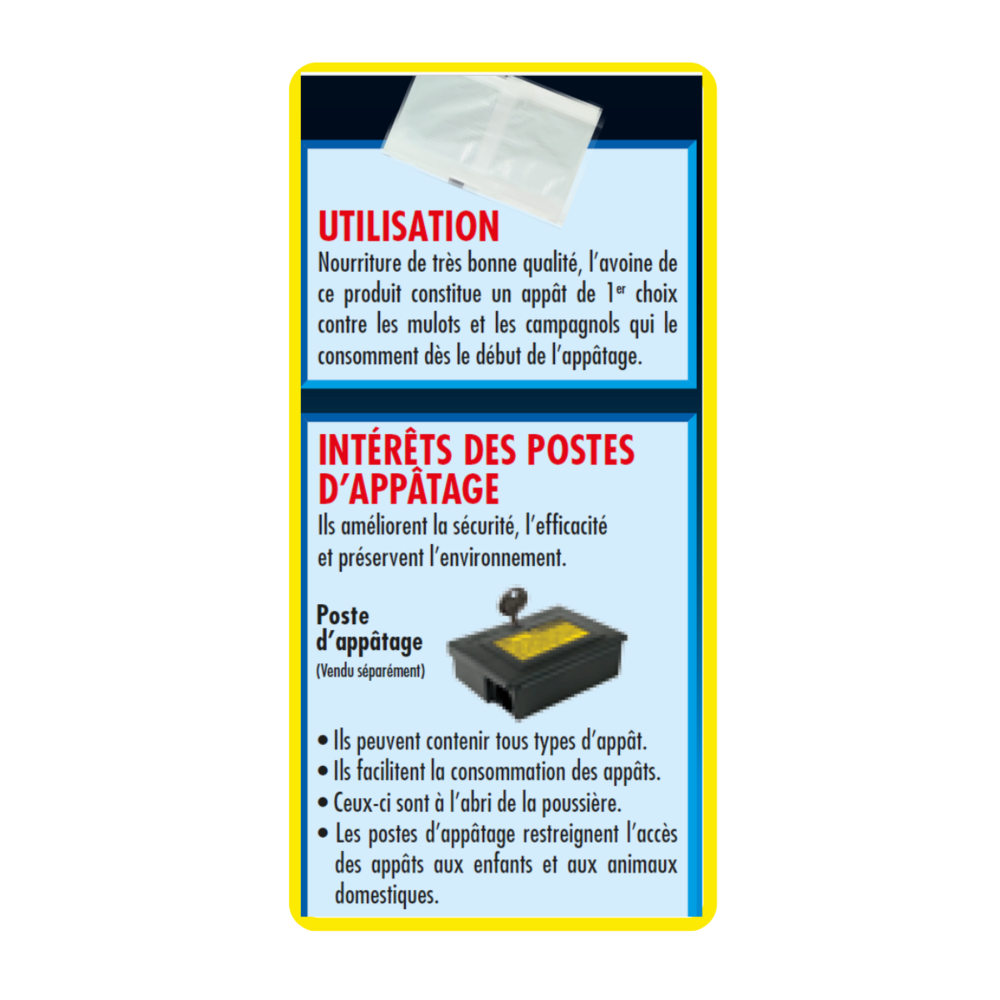 Acto mulots & campagnols - appât avoine en lot de 2