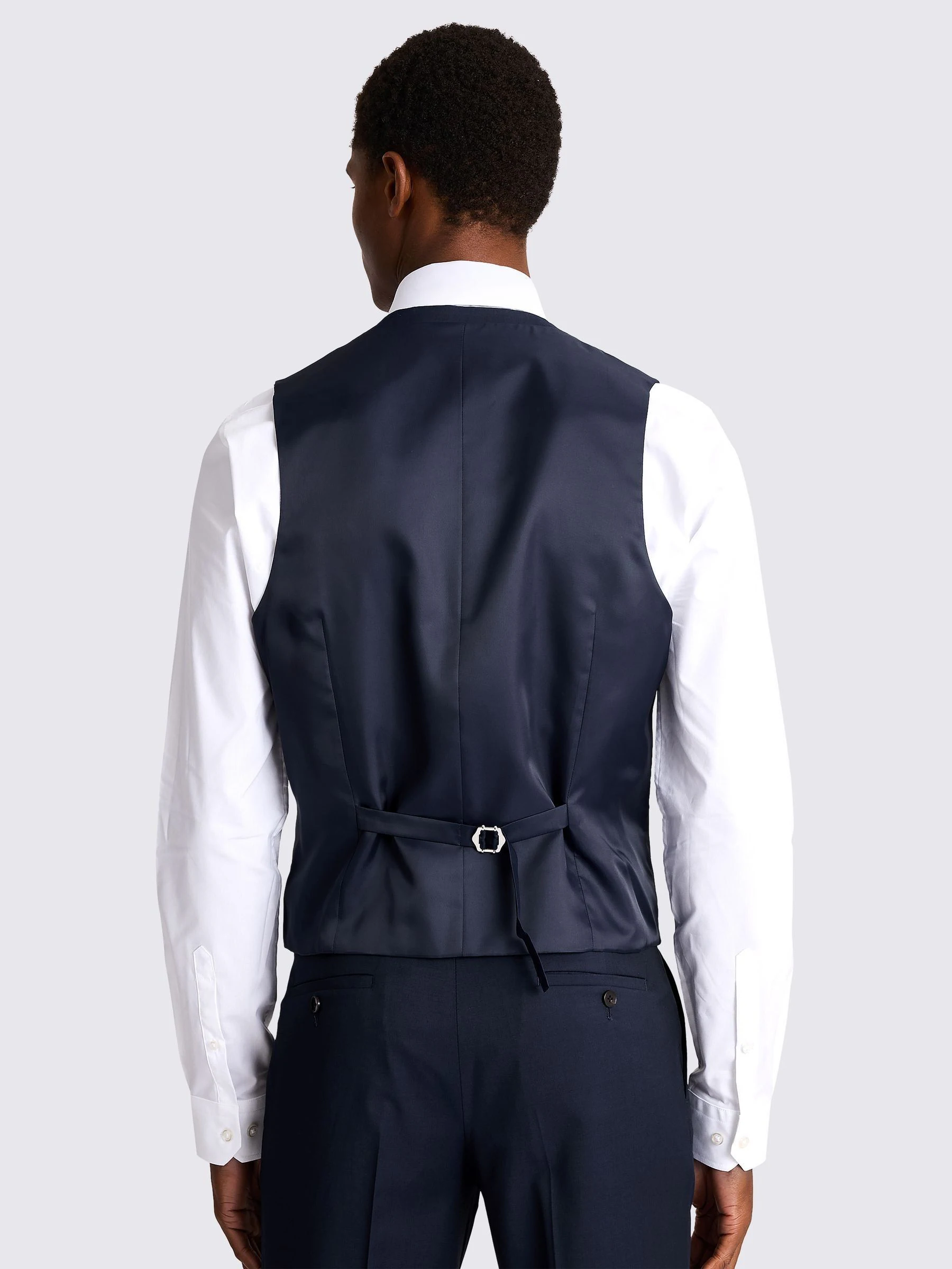Inktblauw - MOSS Slim Fit Stretch Gilet
