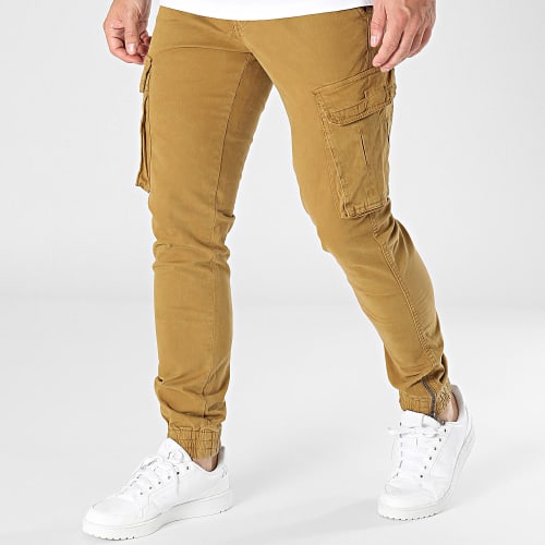 Pantalon Cargo Jaune Moutarde