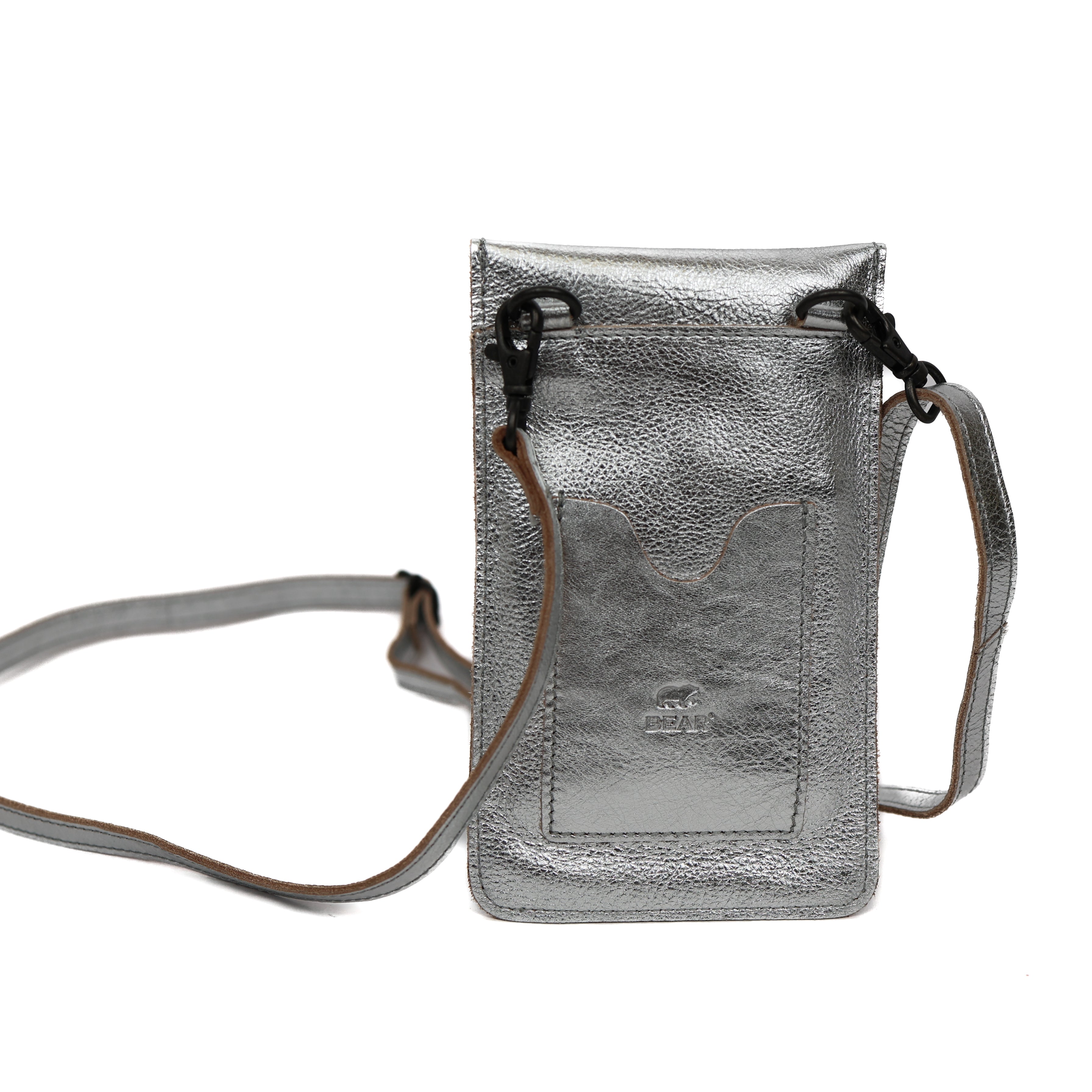 Telefoontasje 'Priya' silver Silver