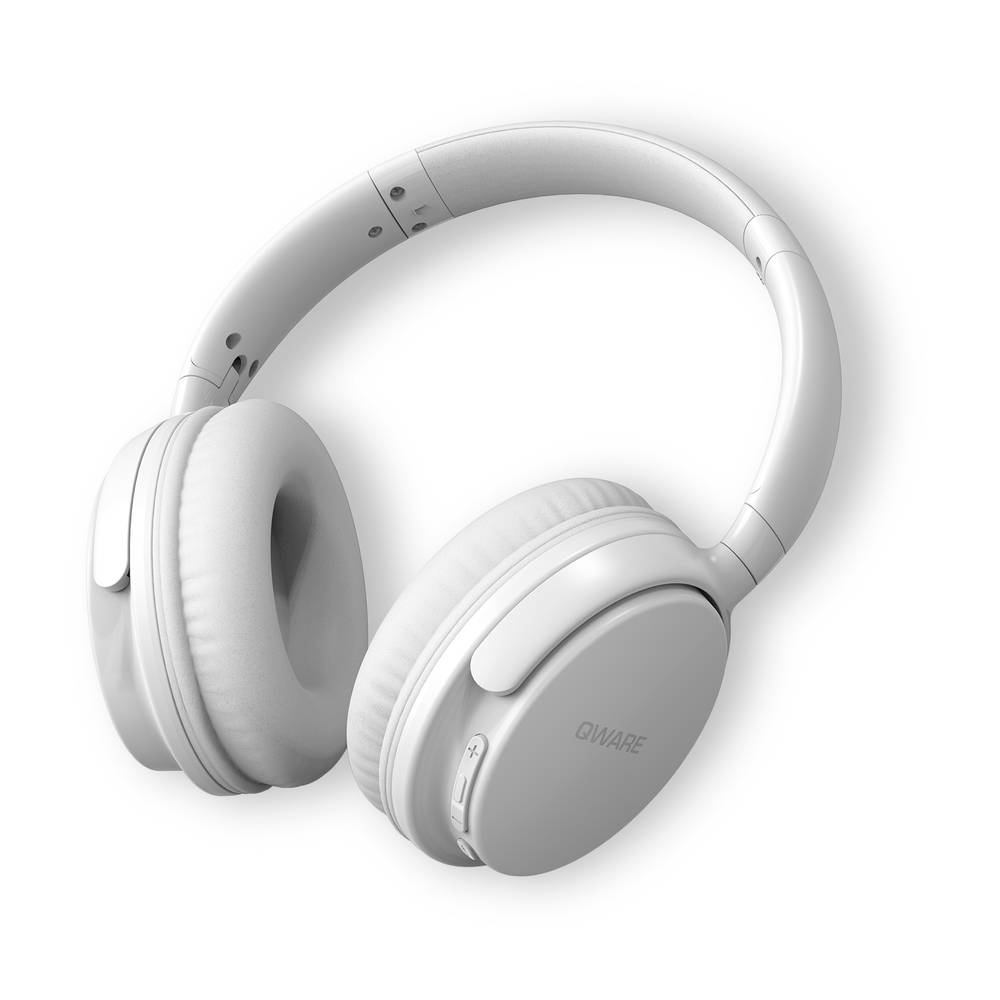 Qware Sound draadloze headset - wit
