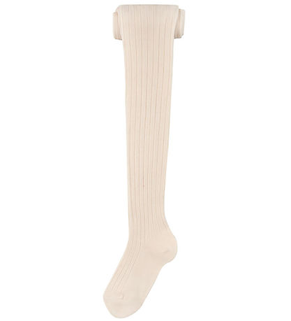 Condor Strumpfhosen - Rib - Wolle - Beige
