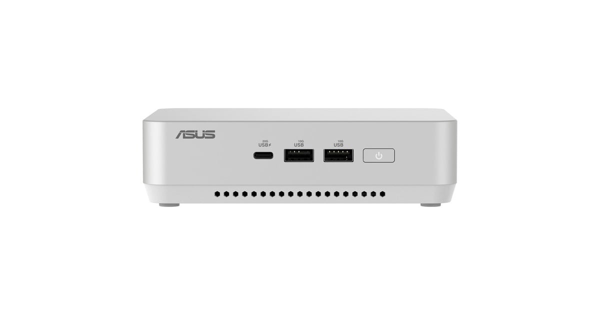 ASUSNUC 14 Pro+ Kit RNUC14RVSU500002I barebone  (Zilver/wit | Core Ultra 5 125H | Arc Graphics)