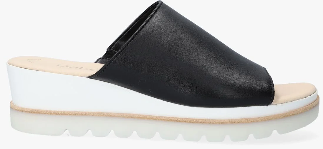 GABOR zwarte gabor slippers 643.1