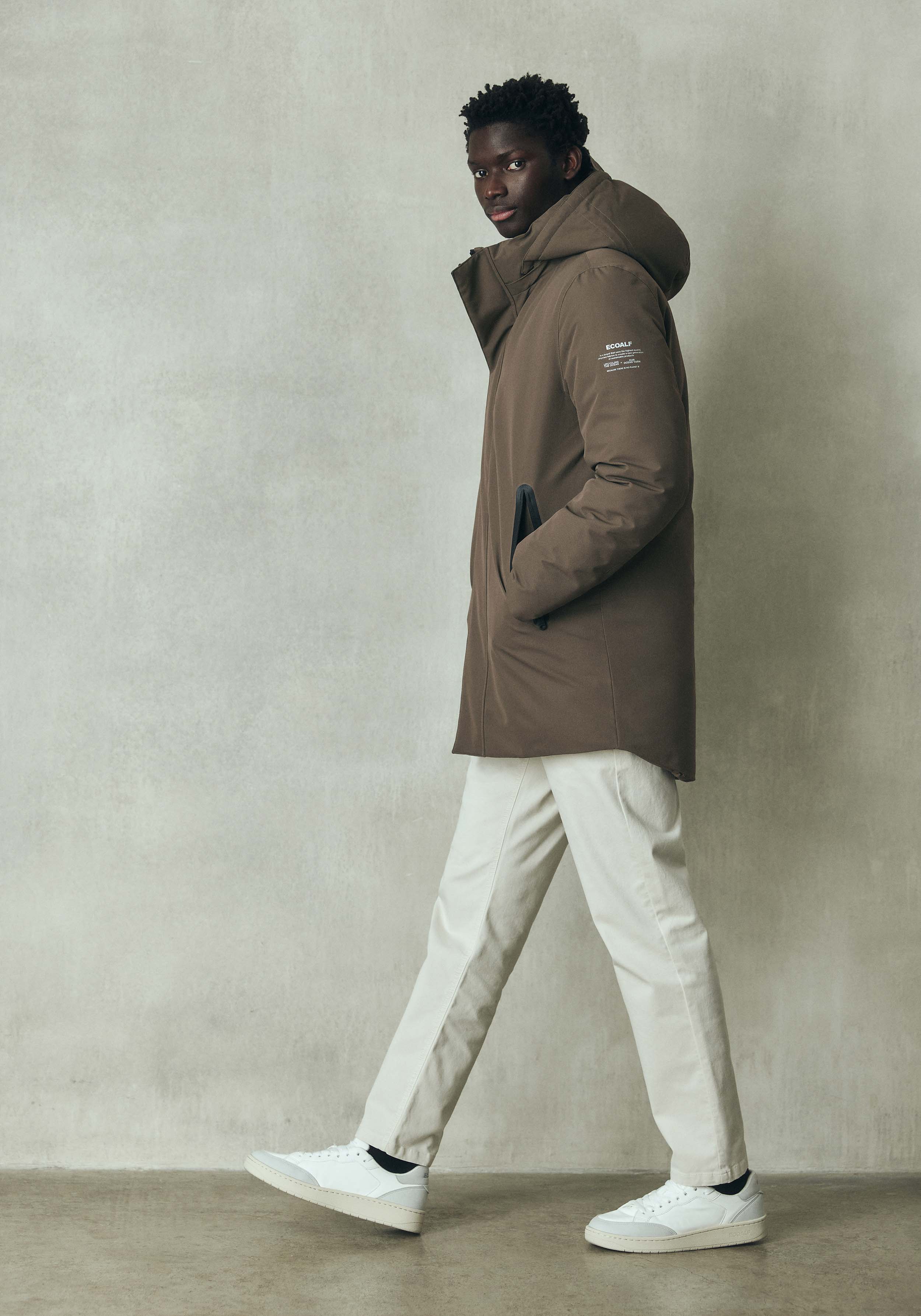 Ecoalf Parka Parko Dark Olive
