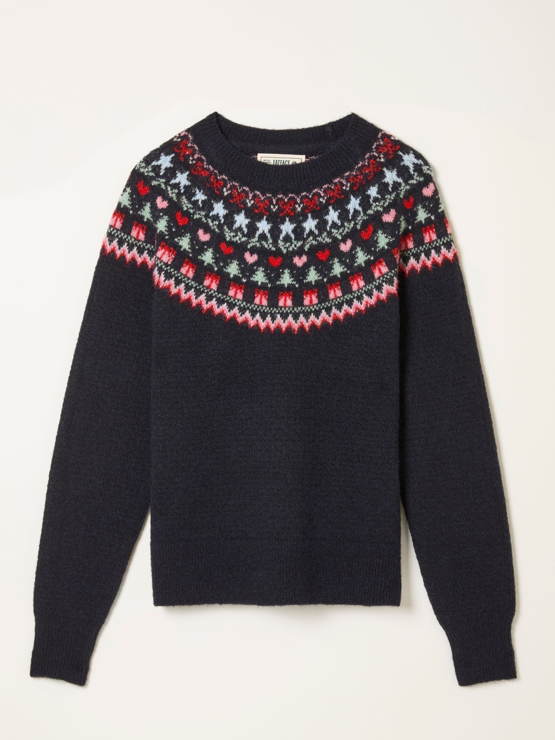 FatFace Fairisle Knitted Crew Neck Jumper