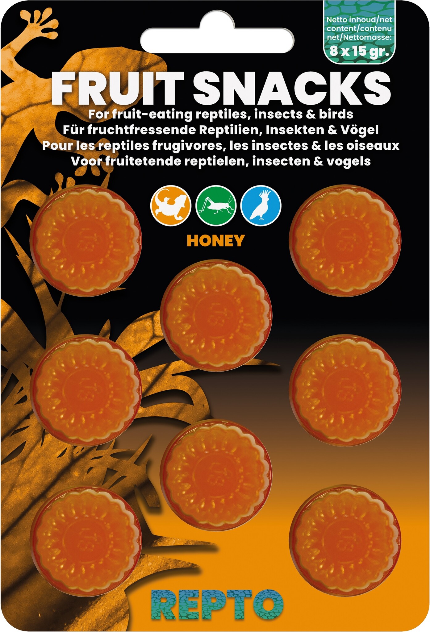 Repto Reptielen Fruit Snacks Honey