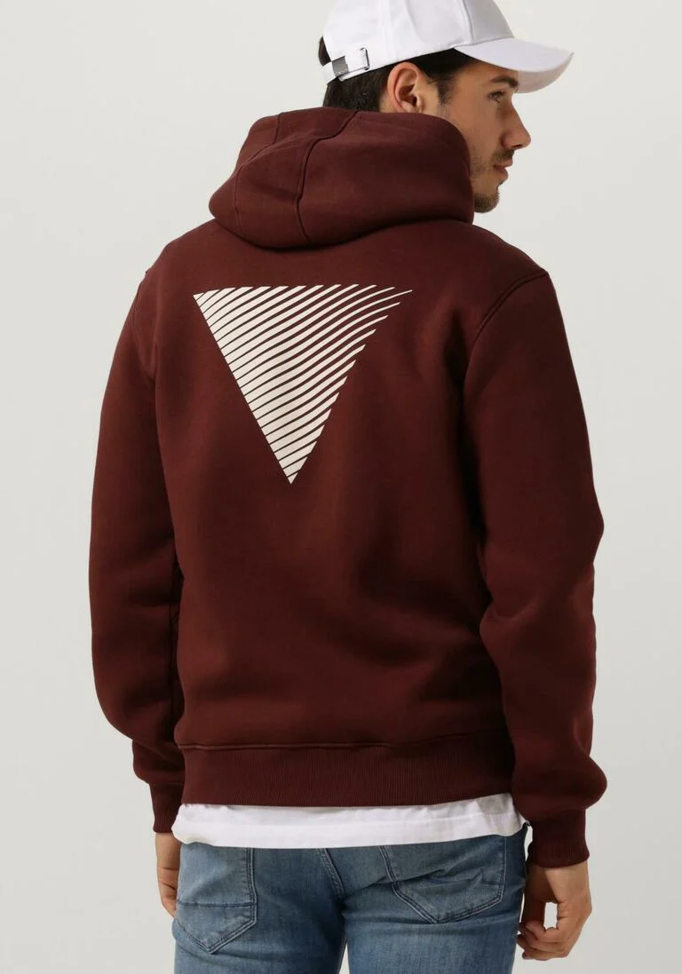 PUREWHITE bordeaux purewhite sweater seasonal logo hoodie