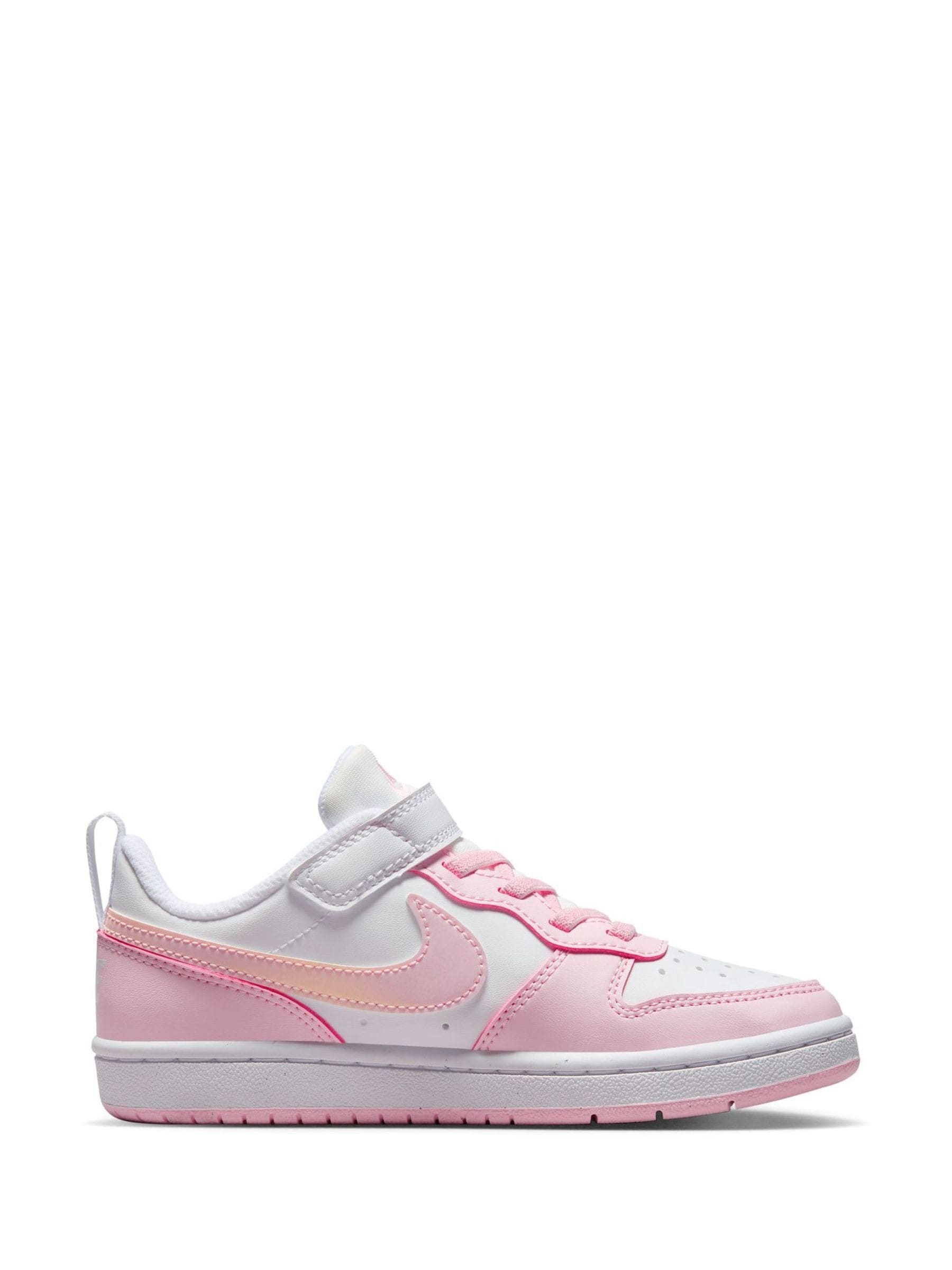 Wit/roze - Nike - Lage Junior Court Borough Recraft sneakers