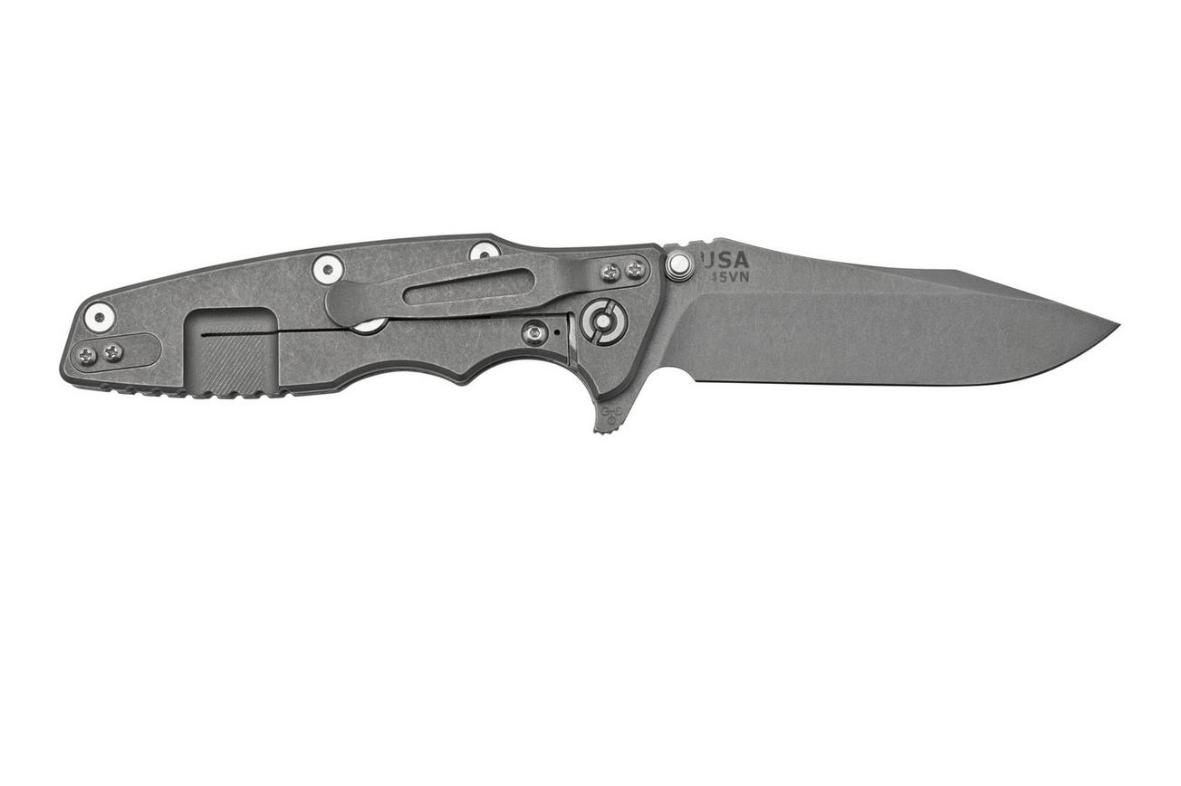 Rick Hinderer Eklipse 3.5” Spearpoint S45VN, Working Finish, Orange G10, zakmes