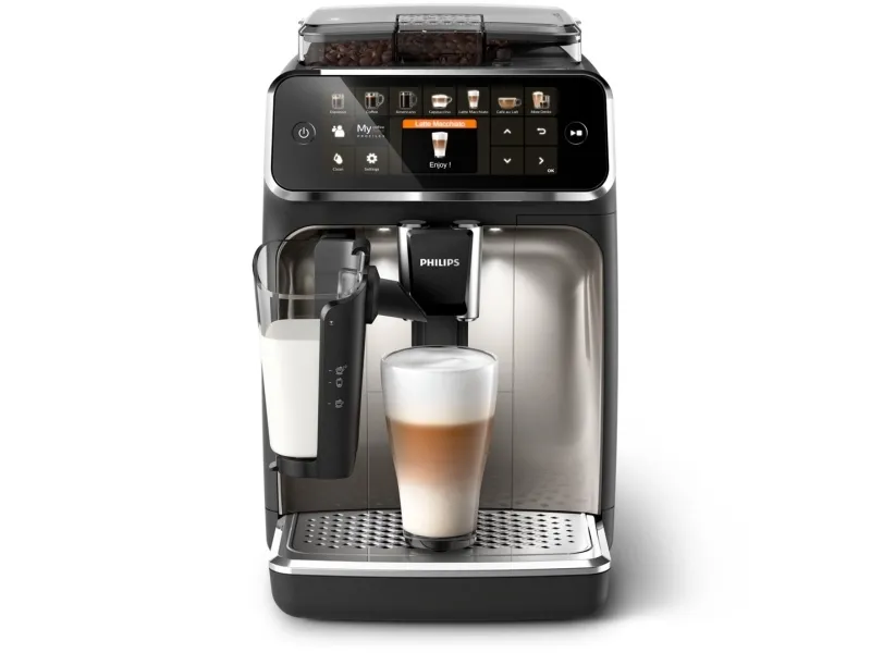 [OUTLET] - Philips 5400 series EP5447 - Automatisk kaffemaskine med mælkeskummer - 15 bar - sort