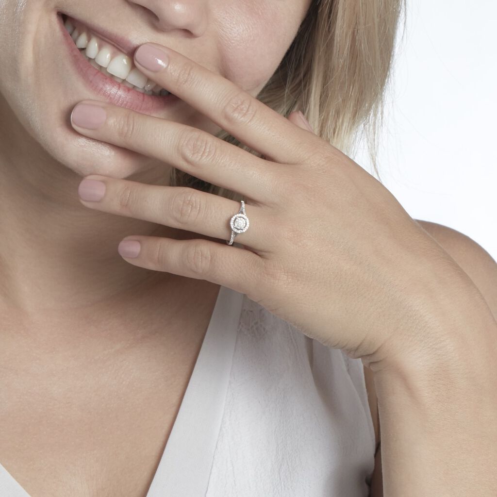 Bague Or Blanc Verna Diamants Cercle