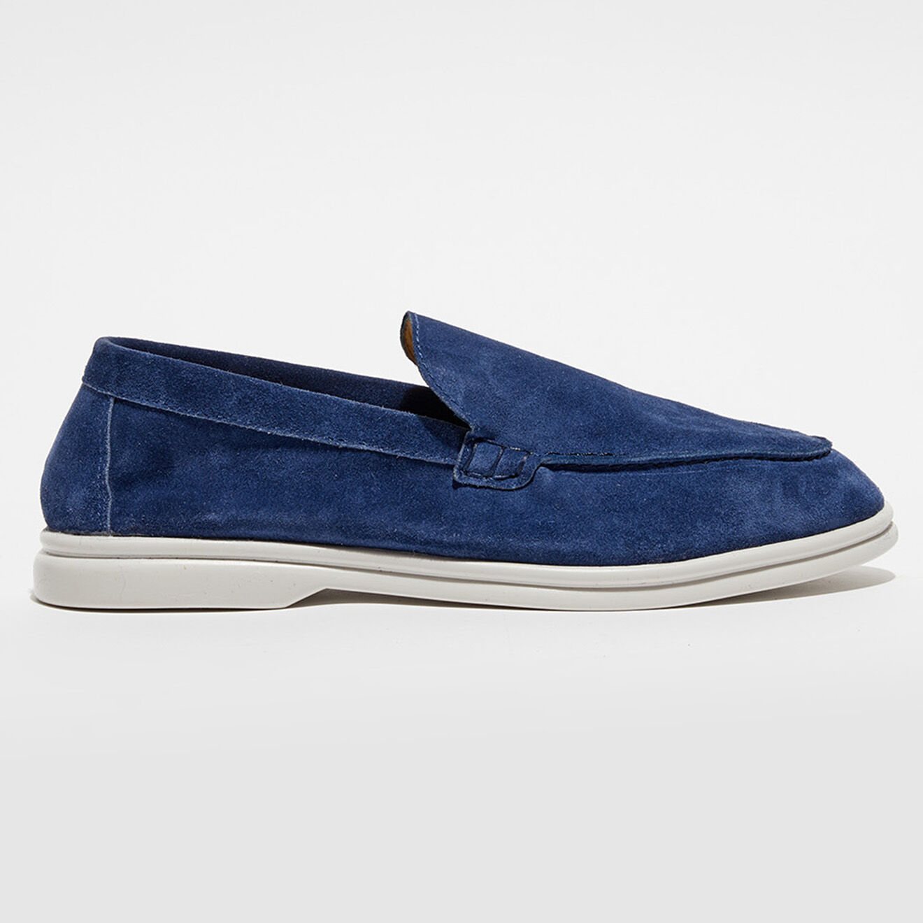 Loafers Mocassins en Velours de Cuir Alice bleus