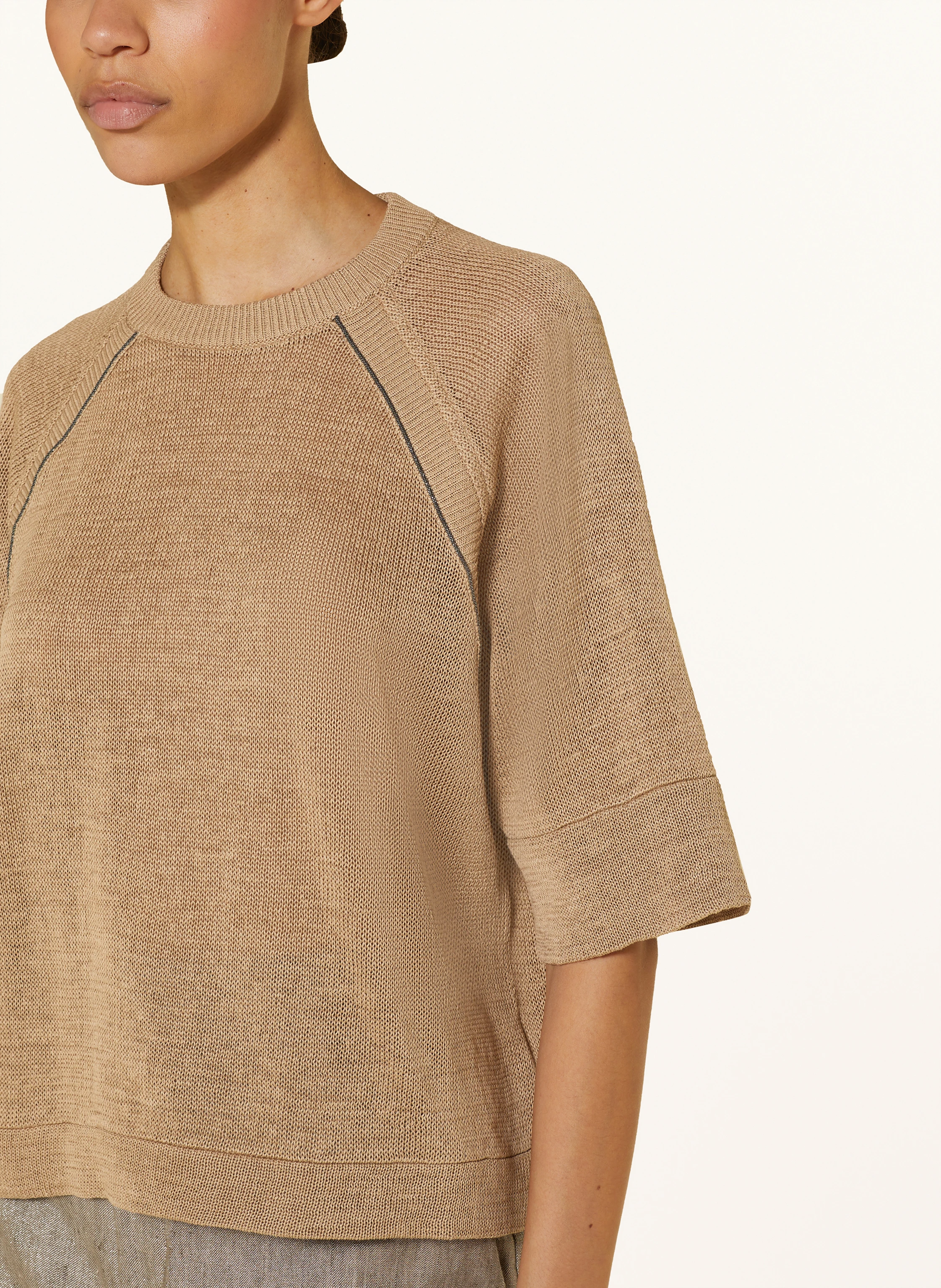 BRUNELLO CUCINELLI Cropped-Strickshirt