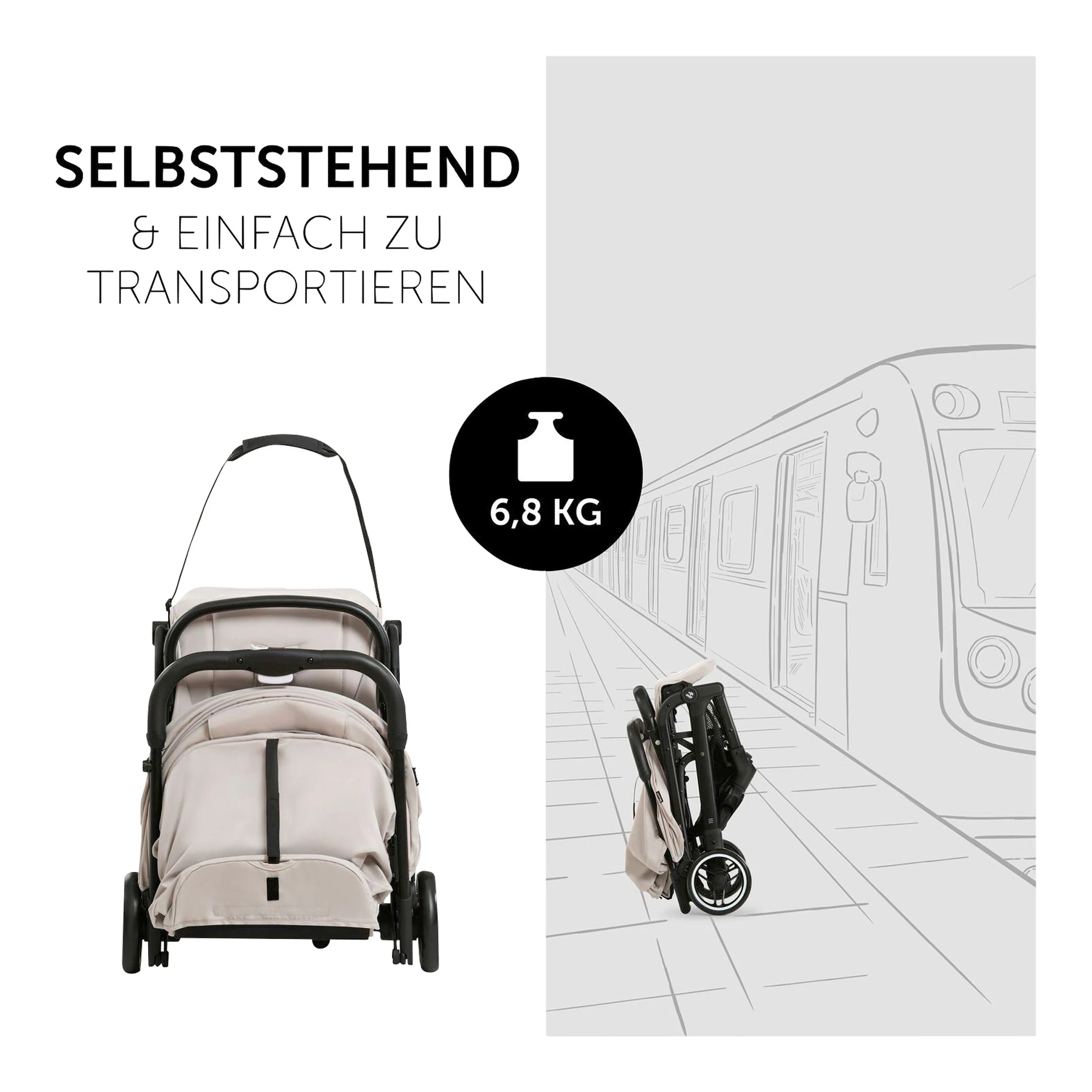 Hauck Buggy TravelNCare beige