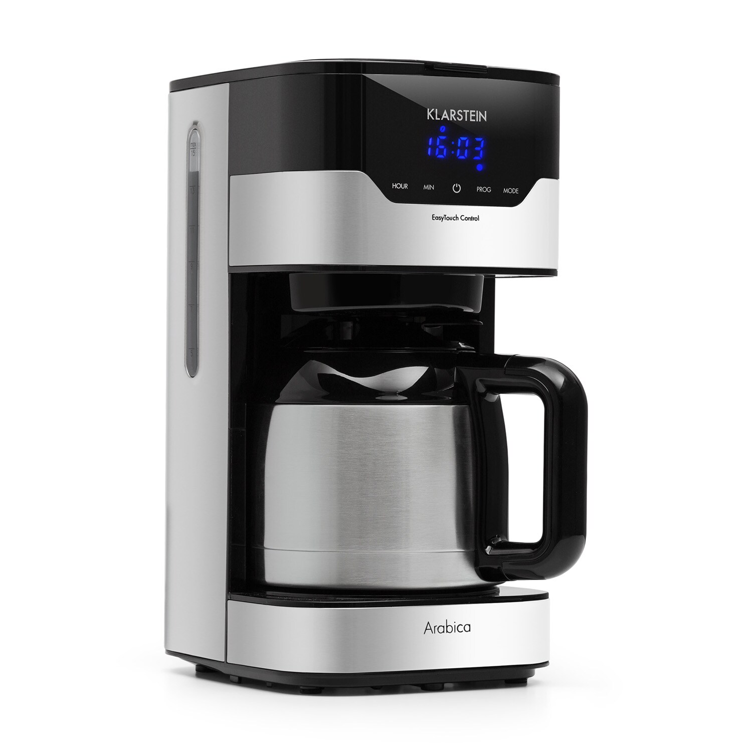 Kaffeemaschine Arabica 800W EasyTouch Control silber/schwarz 1.2 Liter