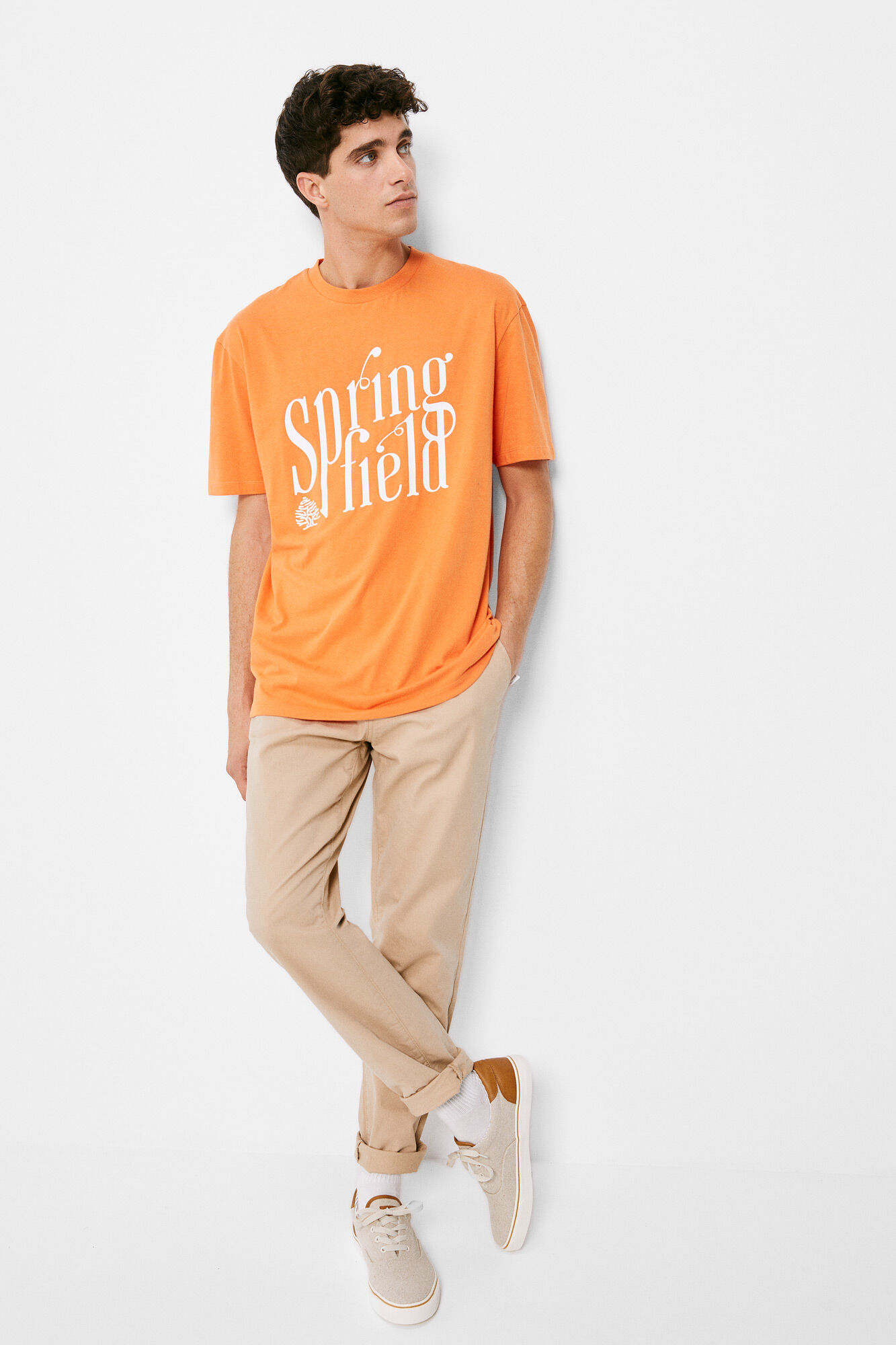 Camiseta Springfield - laranja