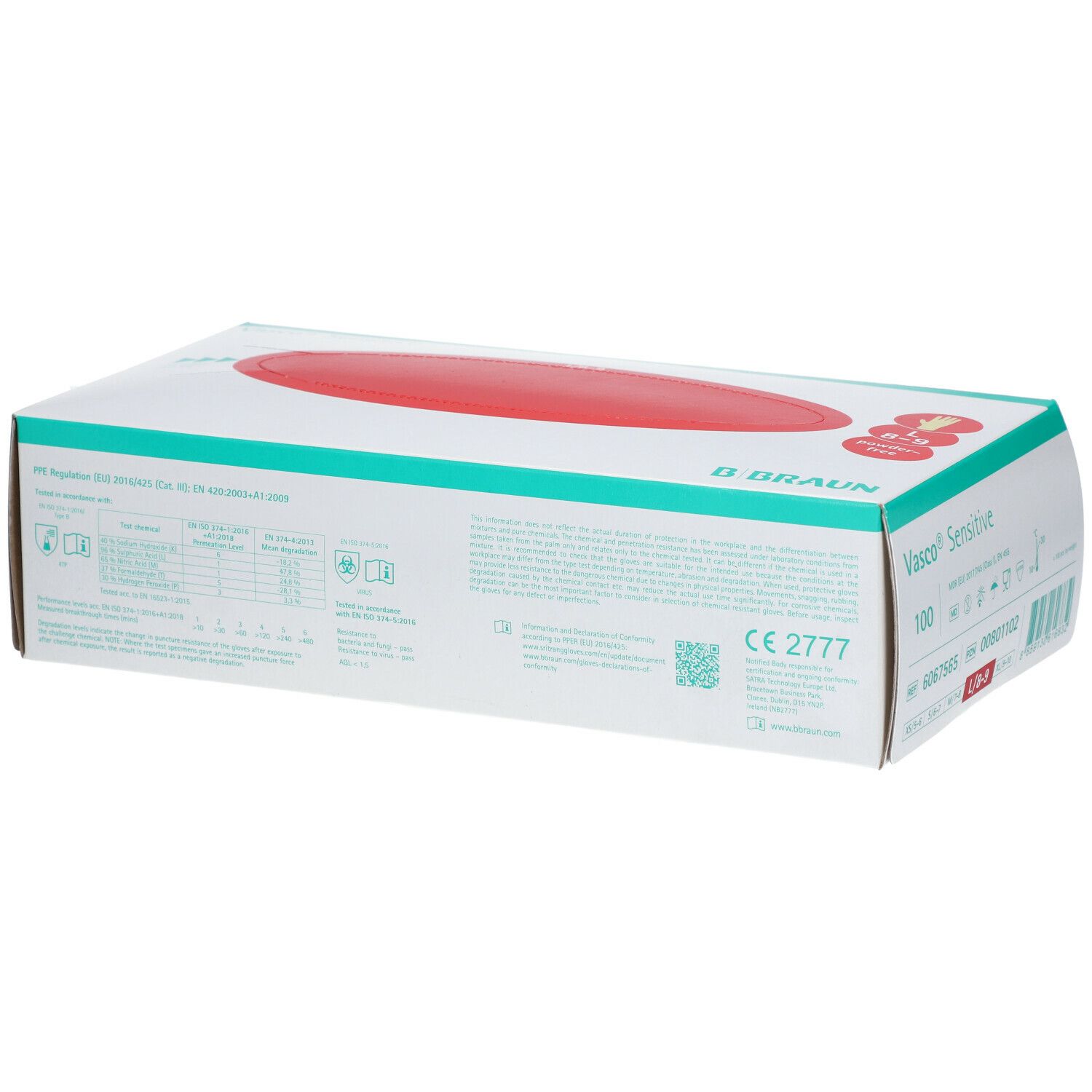 Vasco® Sensitive, puderfrei, Größe 8-9, groß