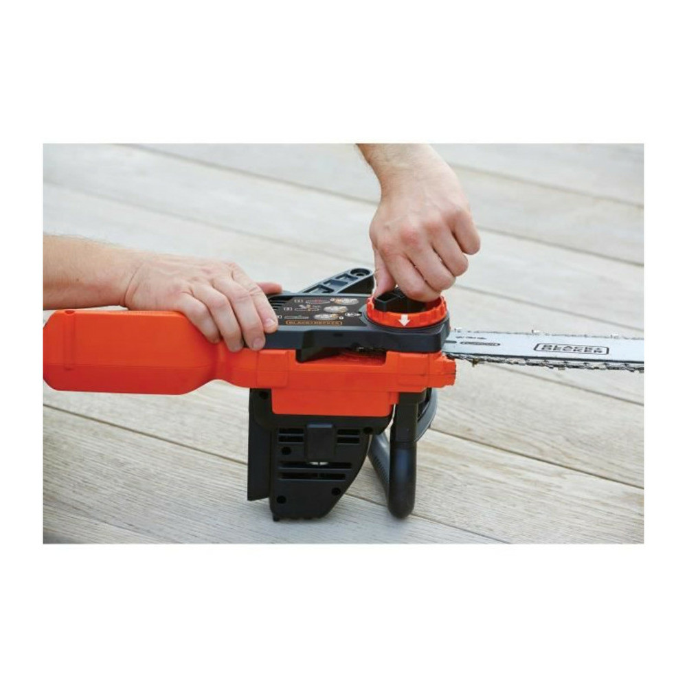 Black+decker tronçonneuse 30 cm 36v 2 ah gkc3630l20-qw - tendeur de chaîne sans outil