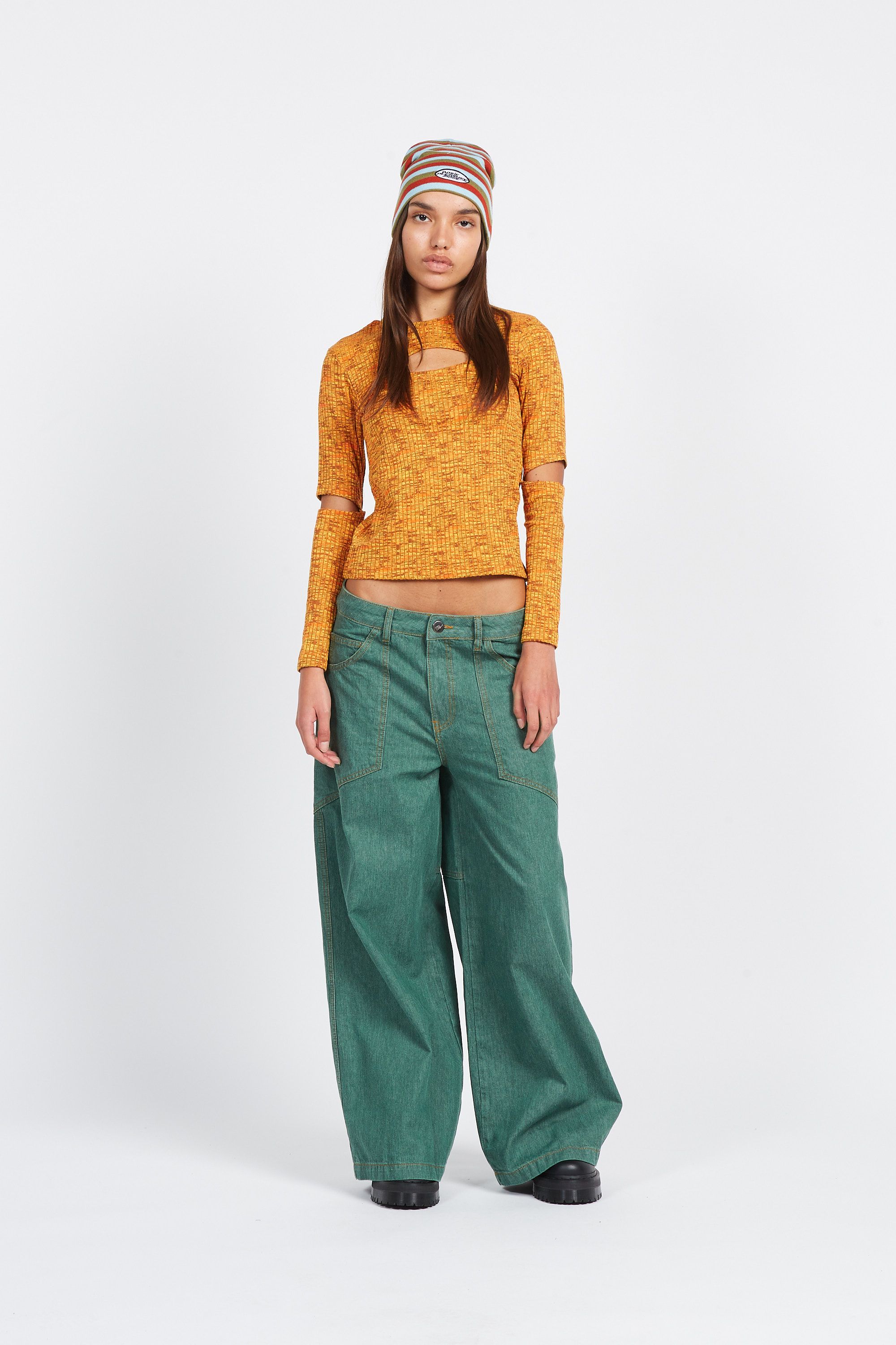 BASIC PLEASURE MODE Top YUZU LONG Orange