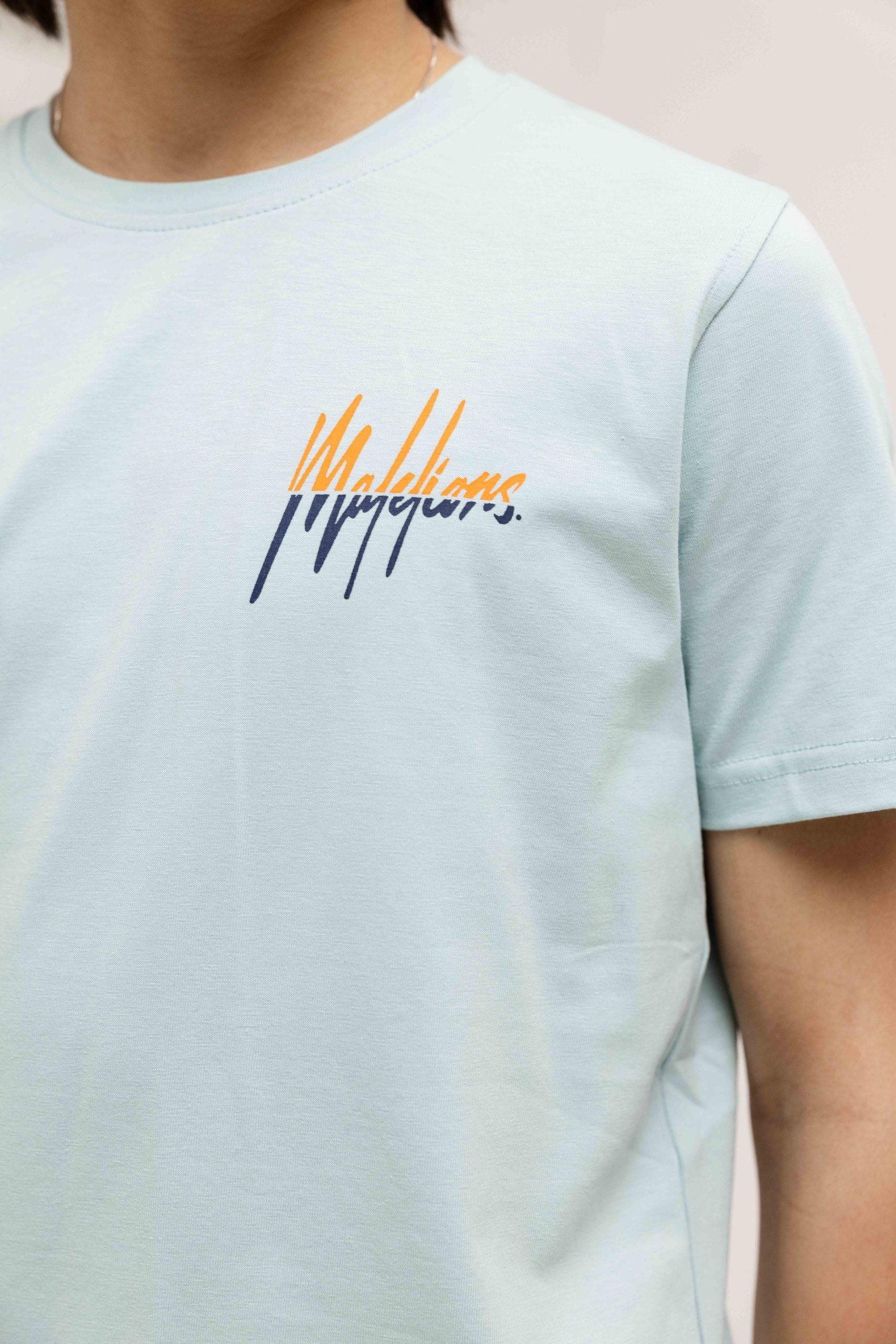 Malelions Split T-Shirt Kids Lichtblauw