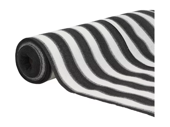 Filet brise-vue anthracite et blanc 1,8x50 m PEHD 75 g/m²