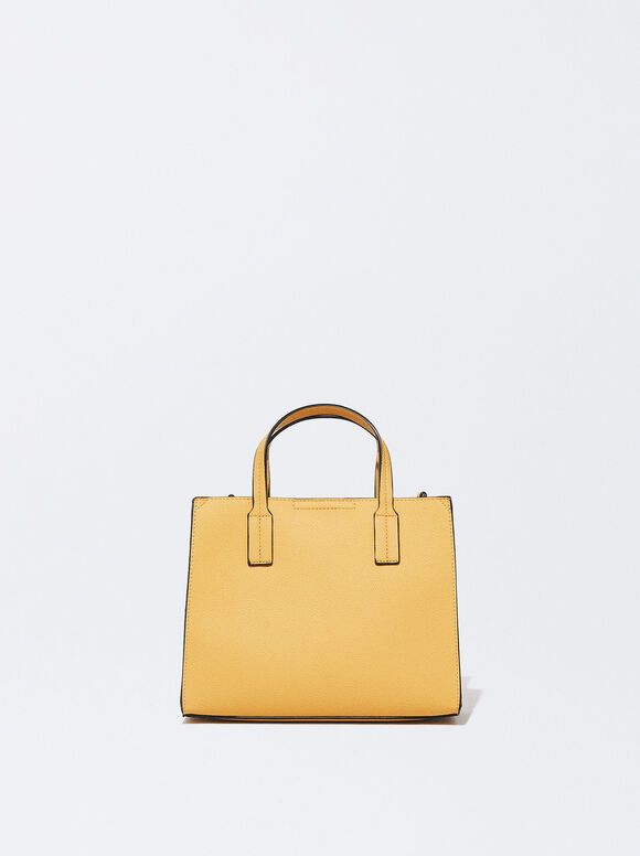 Bolsa de compras com bolsa removível - Amarela