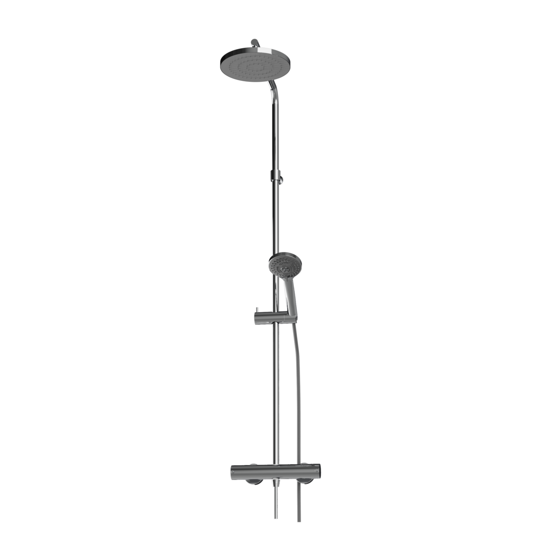 Plieger New Way opbouw regendouche compleet 25cm chroom