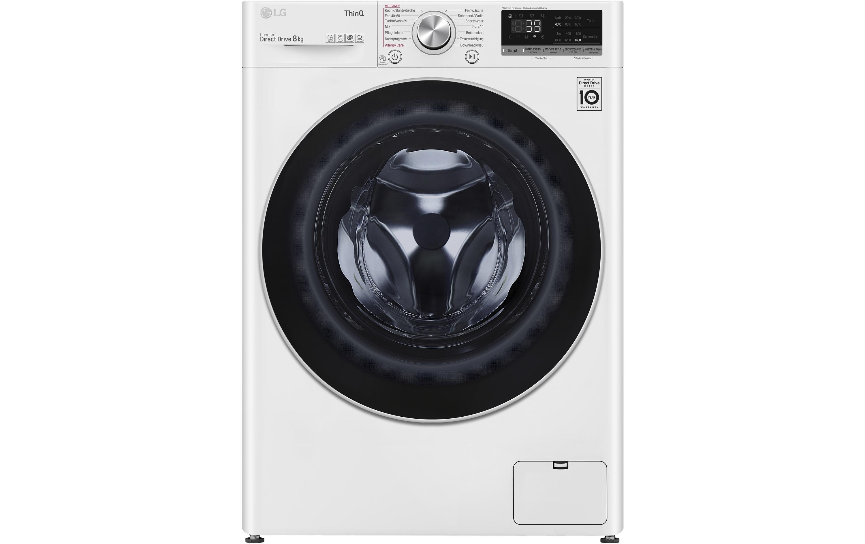 Waschmaschine F4WV708P1E Links<br>Frontloader mit 8 kg Ladekapazität