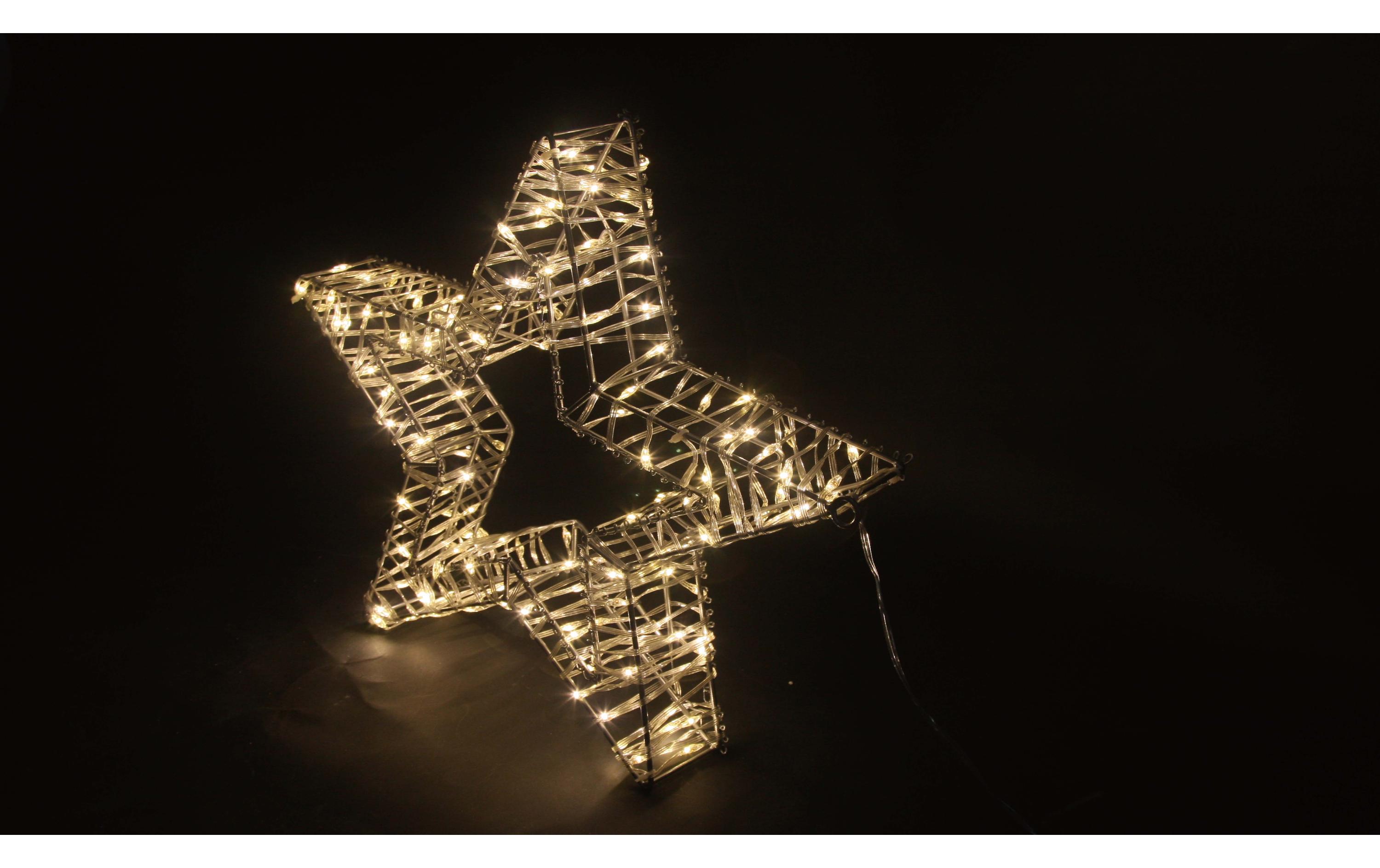 LED-Figur Stern, 100 LEDs, 5 x 30 cm, SilberLED Dekoration