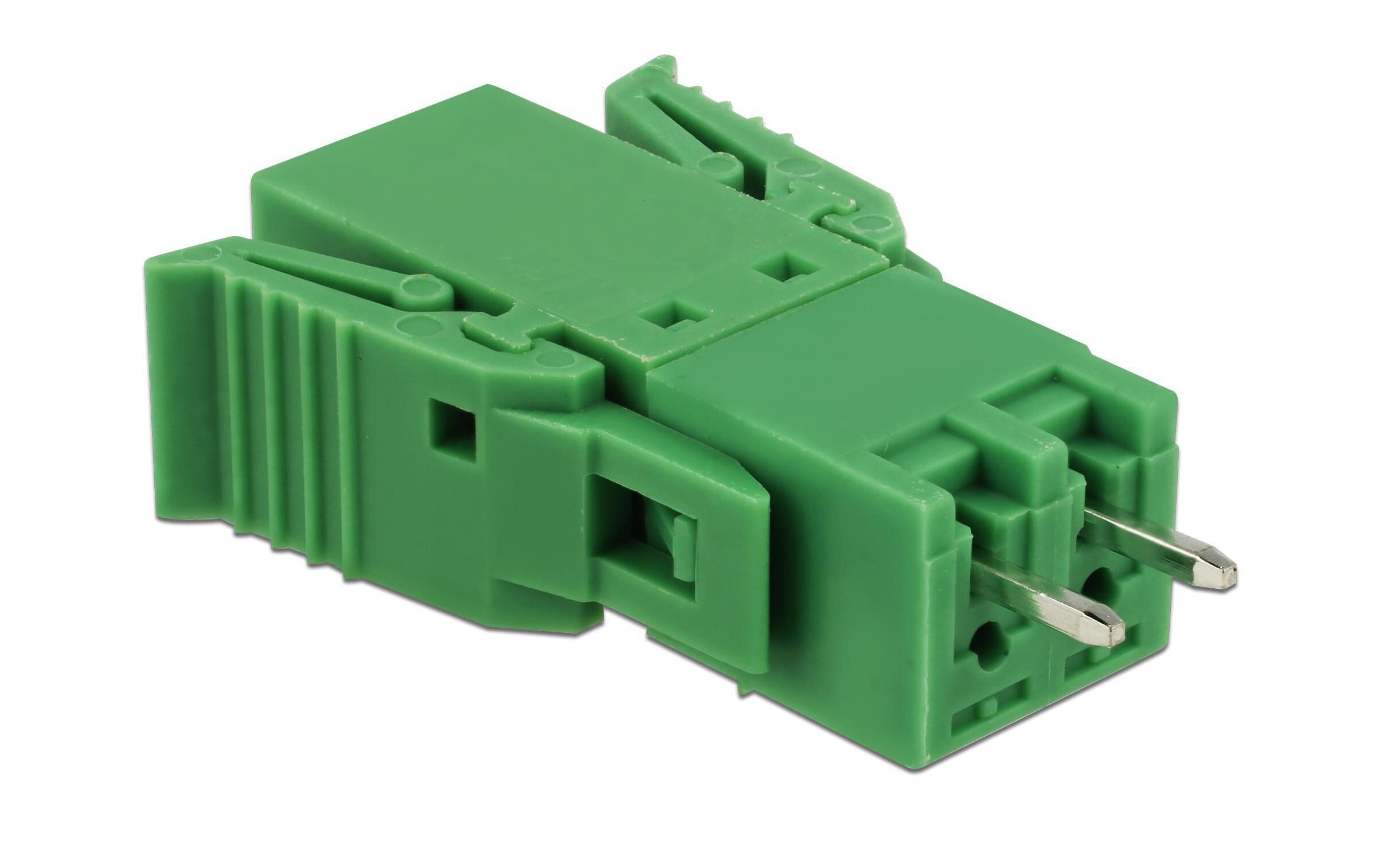 2Pin, 3.81 mm Rastermass vertikalDelock Terminalblock Set für Platine 2 Pin 3.81 mm Rastermass vertikal