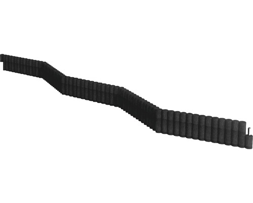 Zandbak en bloemperkrand palissade terrasoft 100 x 8 x 27,5 cm zwart