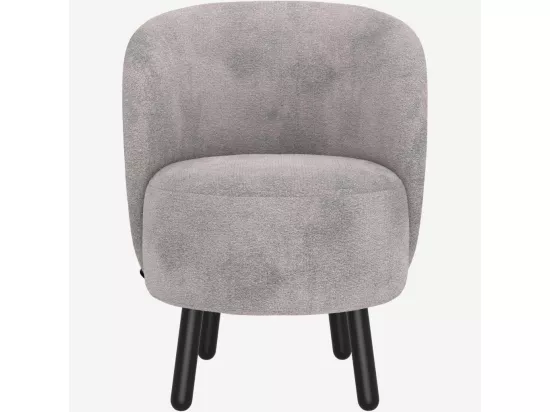 HABITAT - Fauteuil cabriolet en tissu chenille - Gris argent - Bold
