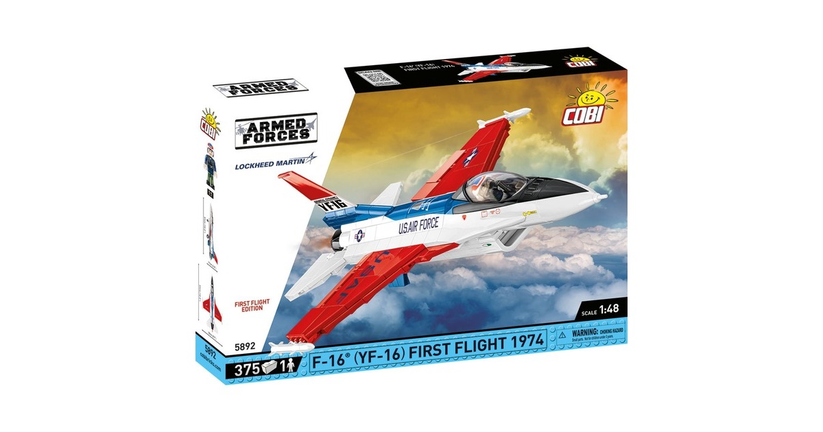 COBIArmed Forces - F-16 (YF-16) First Flight 1974 Constructiespeelgoed  (Schaal 1:48)