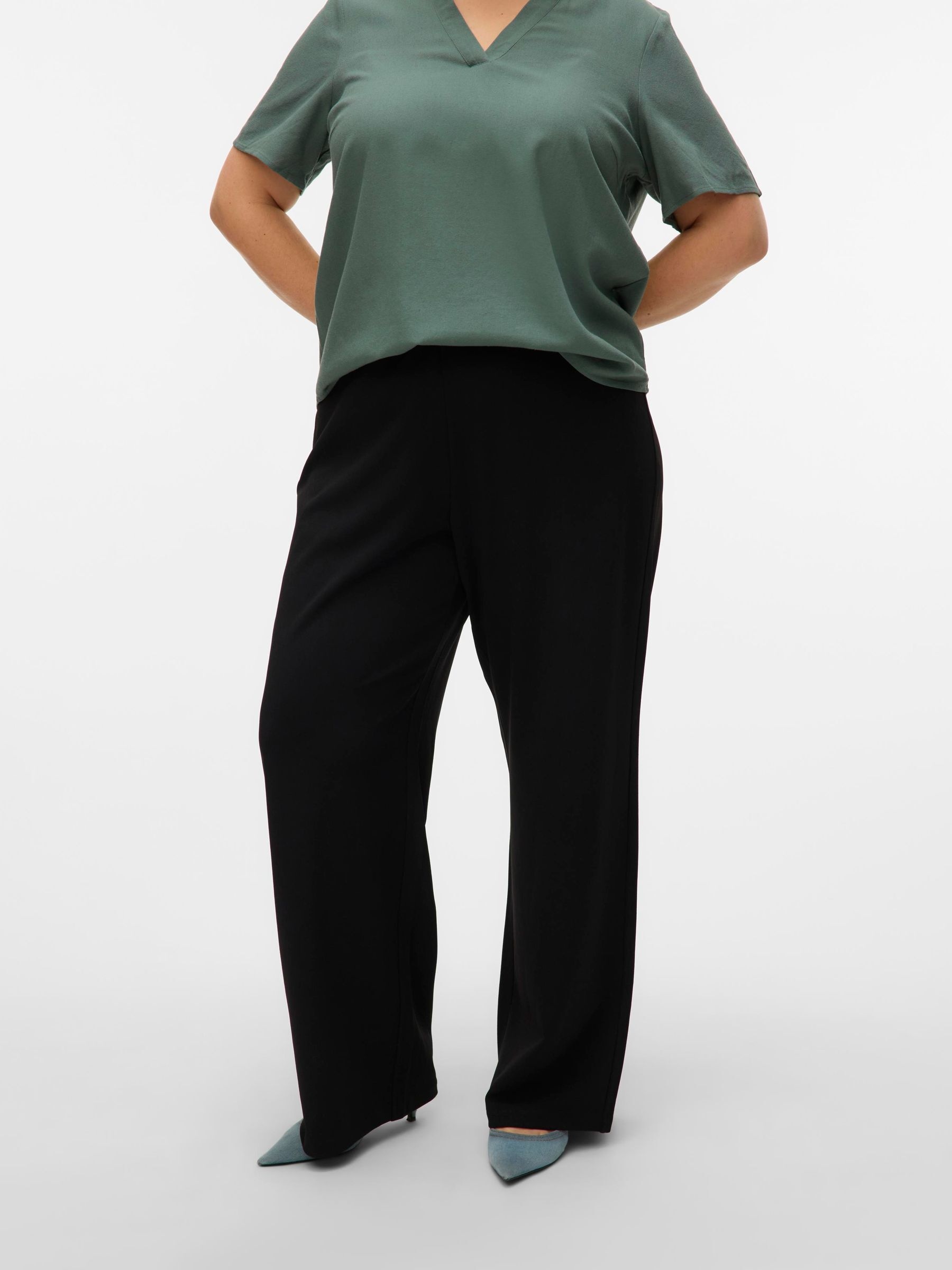 Vero Moda Curve Anzughose »VMCBERLIN ZAMIRA MW WIDE PANT CUR«