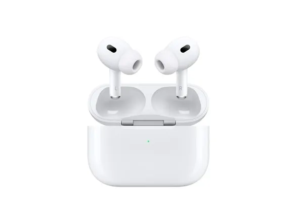 Apple | AirPods Pro - 2. Generation (2023) - Trådløse øretelefoner med mik. - aktiv støjdæmpning - hvid | Magsafe Charging Case (USB-C)