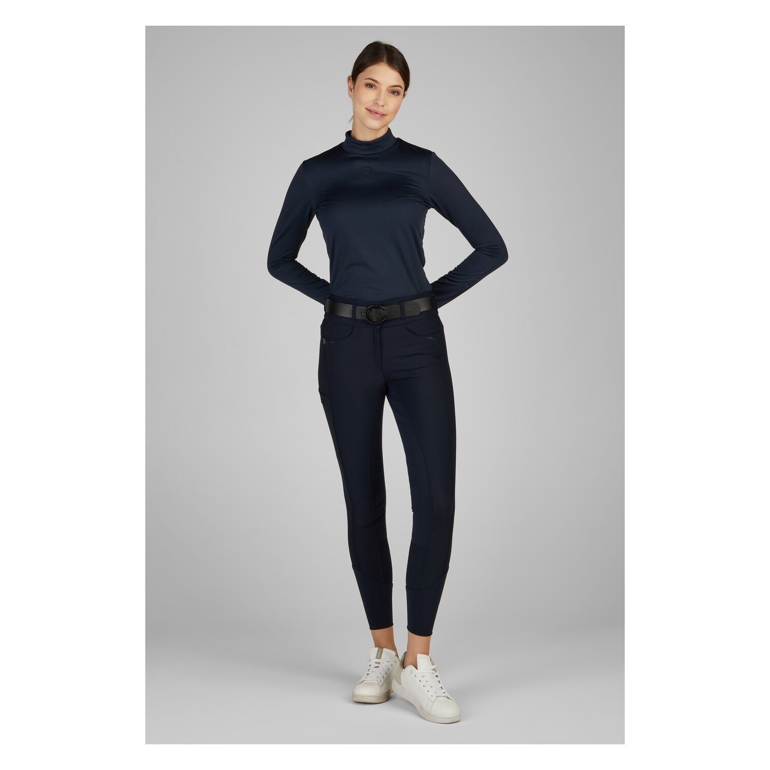 PIKEUR Selection Funktionsshirt mit Stehkragen  - navy