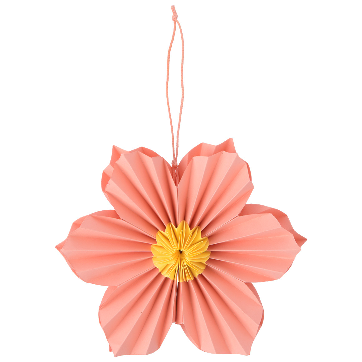 My Home Kleiner Deko-Hänger Papierblume apricot