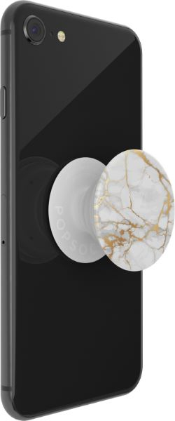 PopGrip Finger Griff Halterung (Austauschbarer Top) für Smartphones / Tablets (801632) - Gold Lutz Marble