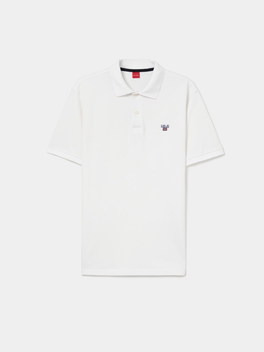 Polo piqué regular fit de algodão