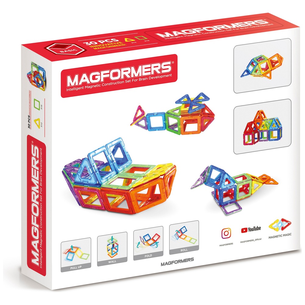 Magformers 30-teiliges Magnetbauset