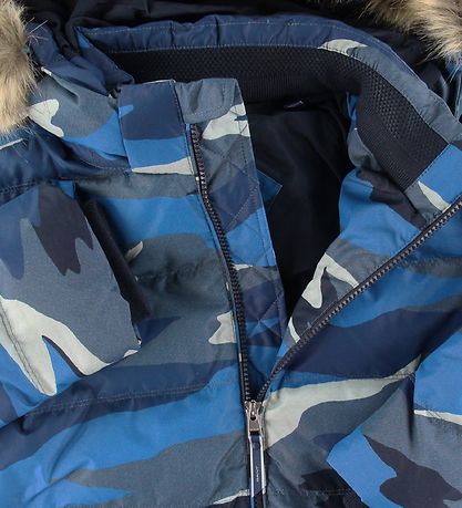 GANT Steppjacke - Landschaft - Blau m. Wellen