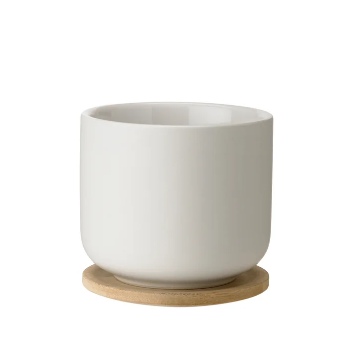 Stelton - Theo Thermo-Teebecher mit Untersetzer, 0,2 l, sand