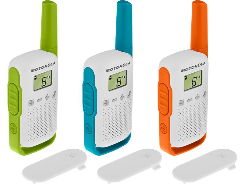 Motorola Funkgeräte-Set Talkabout T42 3er Freizeit-Handfunkgeräte im 3er-Set